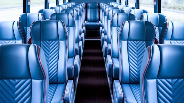 50 passenger charter bus interior des plaines