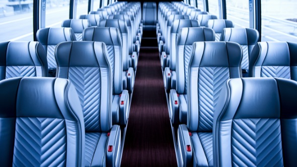 55 passenger charter bus interior des plaines