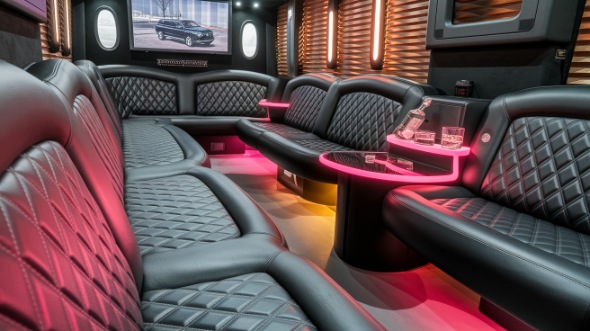 party bus rental interior des plaines