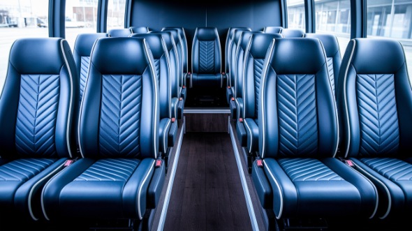 racine 15 passenger minibus inside
