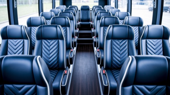 racine 18 passenger minibus inside
