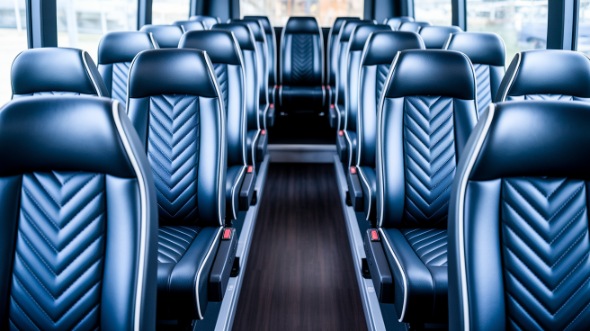 racine 25 passenger minibus inside