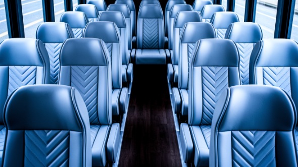 racine 28 passenger minibus inside
