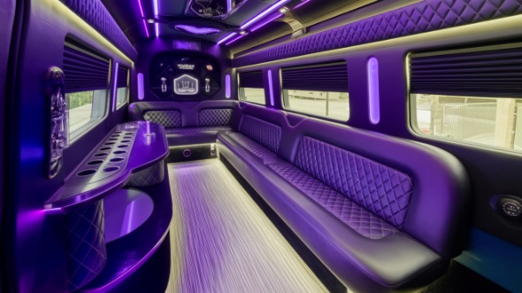 racine party bus rental inside